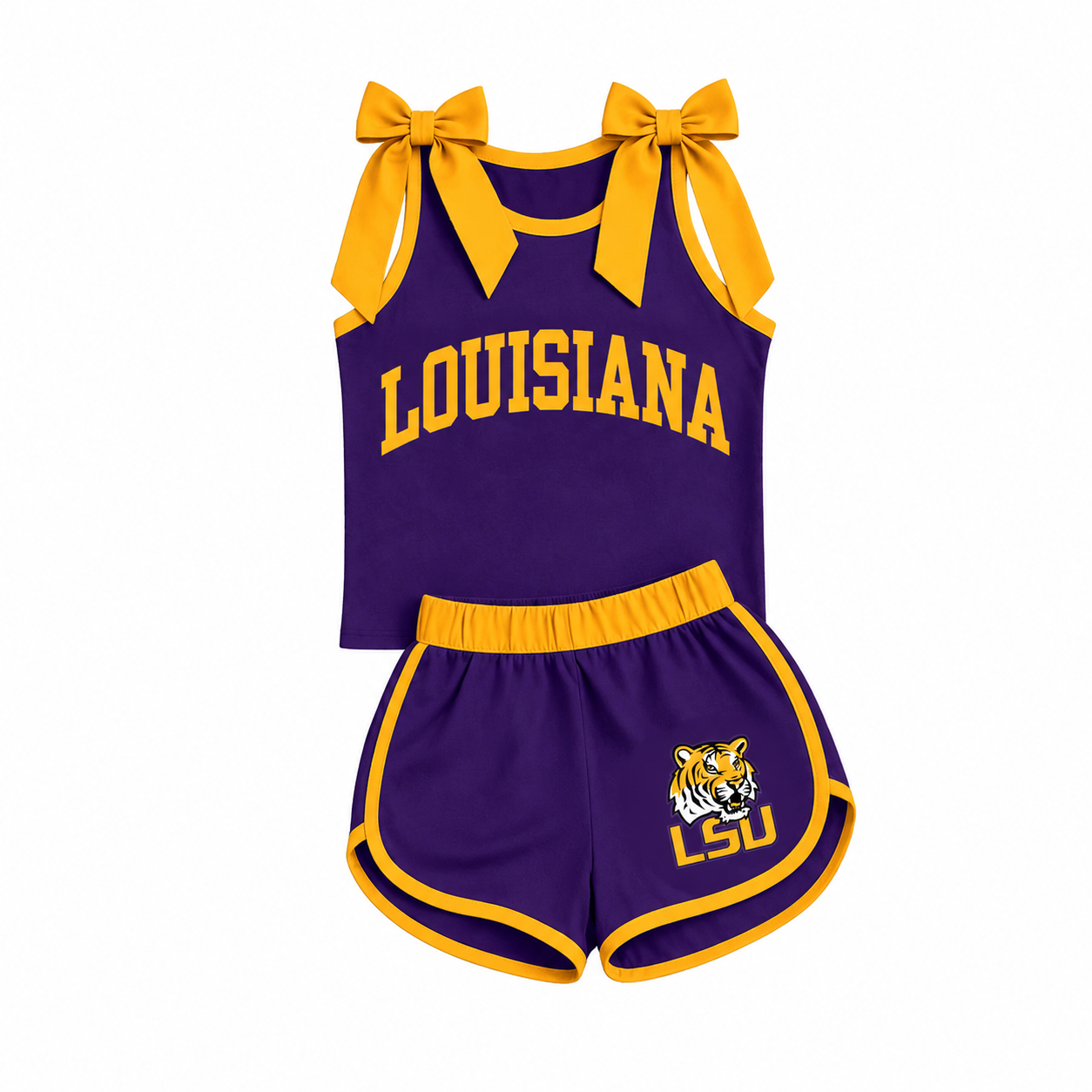 NO MOQ T Arkansaa  Louisiana cotton vinyl sports  girl outfit Shorts 202607 preorder