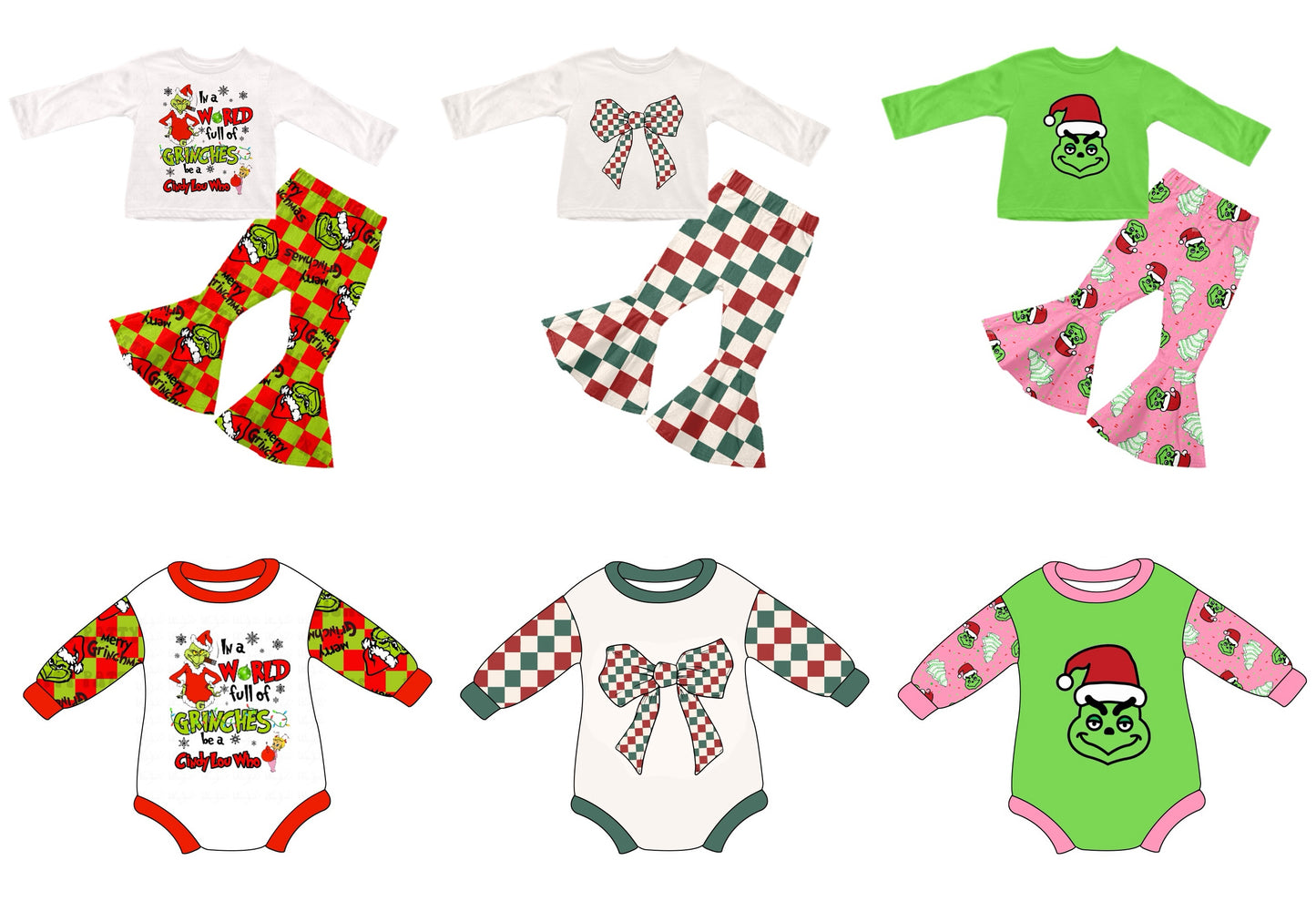 LR1986  preorder Christmas grinch girl romper jumpsuit overall  202409