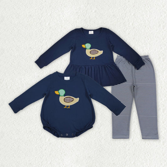 GLP2595 embroidery duck girl pajamas  outfit 202509 RTS