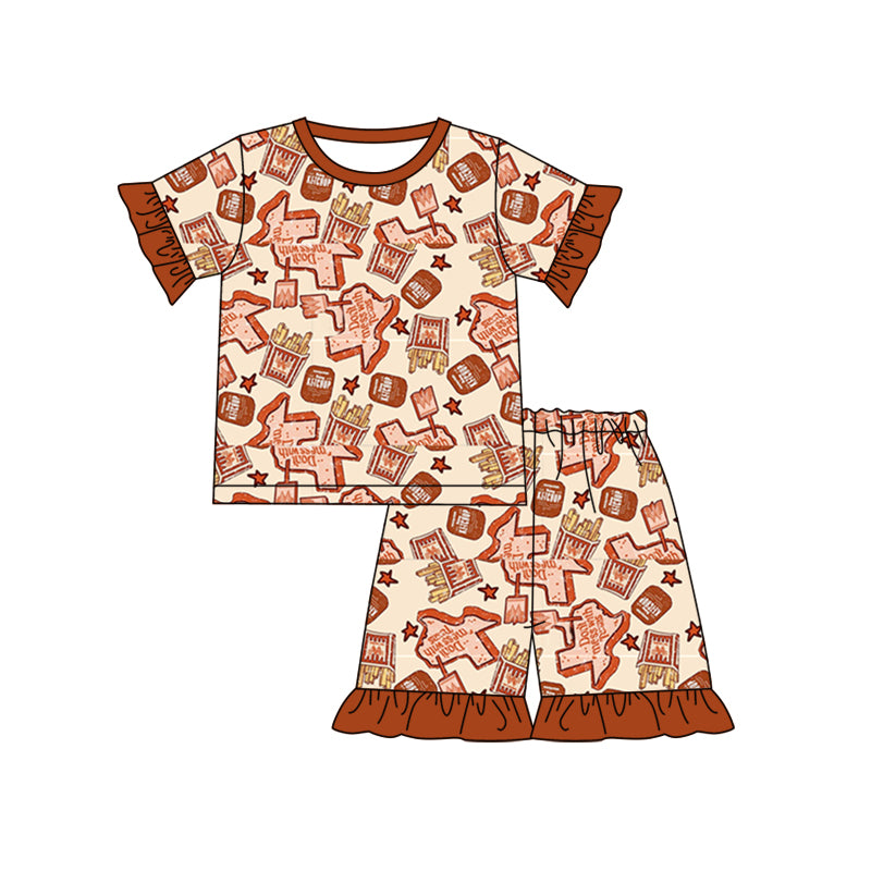 custom MOQ3 girl pajamas outfit