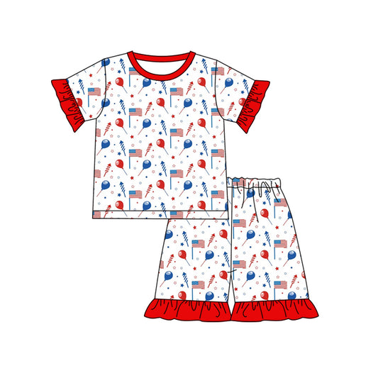 GSSO06 July 4th boy shorts girl summer outfit 202401 preorder