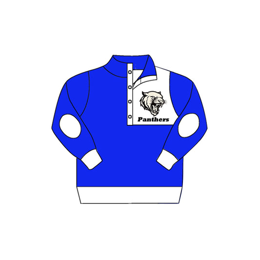 Panthers  CUSTOM football team boy clothes pullover  MOQ:3