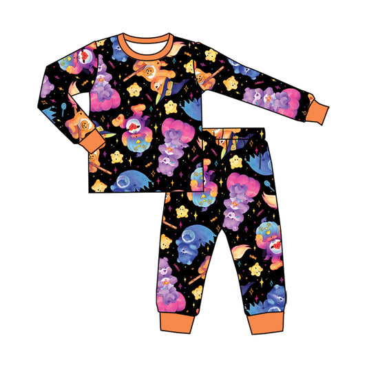 CUSTOM moq5 bear halloween boy pajamas set 202508 sibling