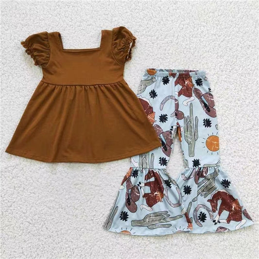GSPO0374 preorder western short sleeve girl outfit 20230727