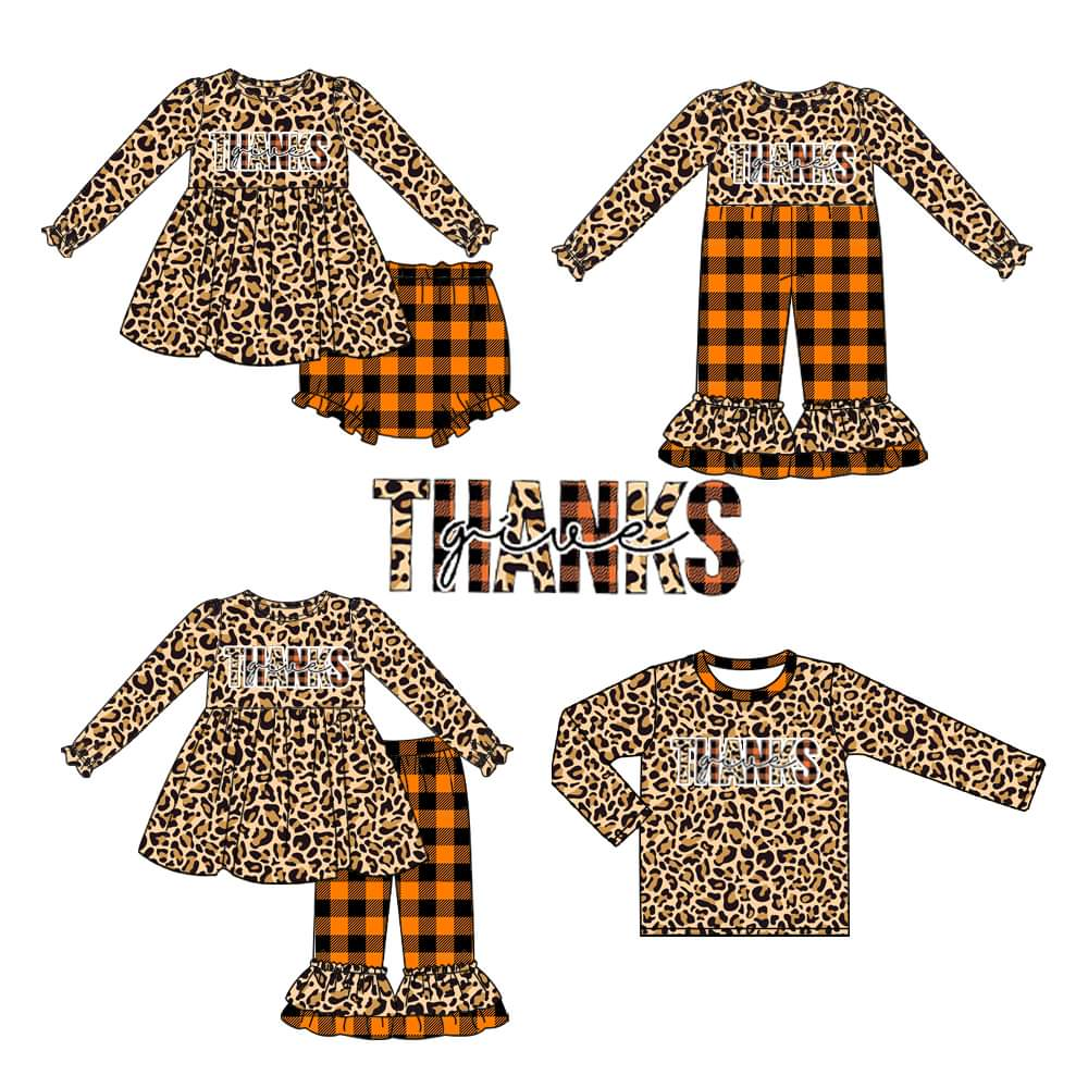 GBO0159 leopard thanks giving long sleeve bummies girl outfit 20230512 preorder