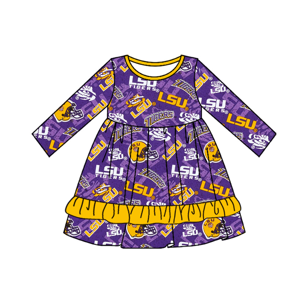 LSU football team dress Custom MOQ:3