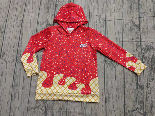 central C  MOQ:5  KIDS CUSTOM  hoodie  splatter ice cream drip BOY clothes