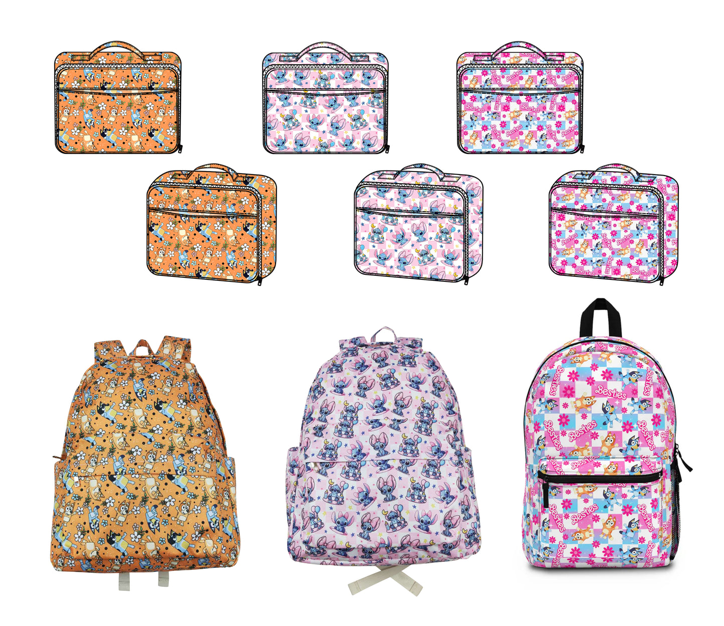 BA0247 bluey western flower backpack 202407 preorder