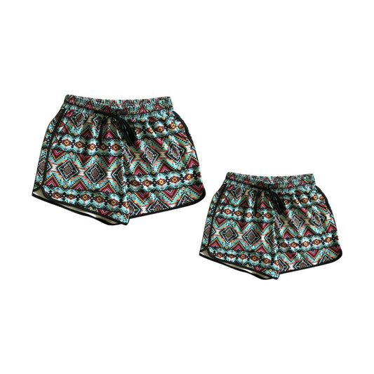 SS0452 adult geometric shorts women 202502 preorder sibling