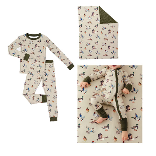 BLP0912 preorder duck western hunting boy pajamas outfit 202408