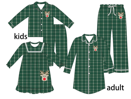 BLP0545 Christmas deer boy outfit pajamas preorder 202405 sibling