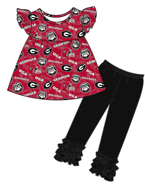 custom MOQ3 girl pajamas outfit