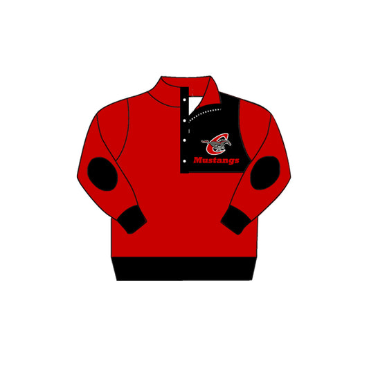 Chisum Mustangs  C horse  CUSTOM football team boy clothes pullover  MOQ:5