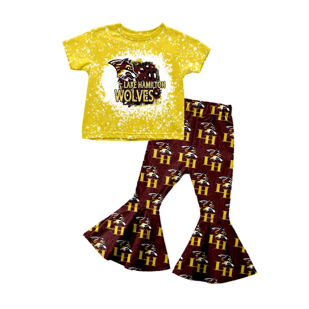 Lake Hamilton wolves LH CUSTOM football  MOQ3  kids outfit