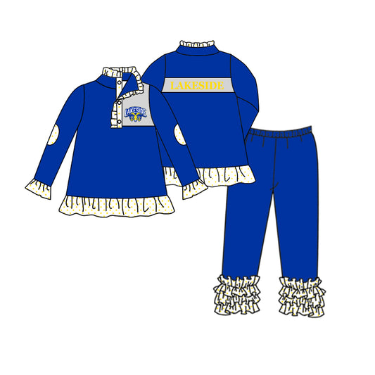 elephant LS jogger custom MOQ3 kids girl outfit