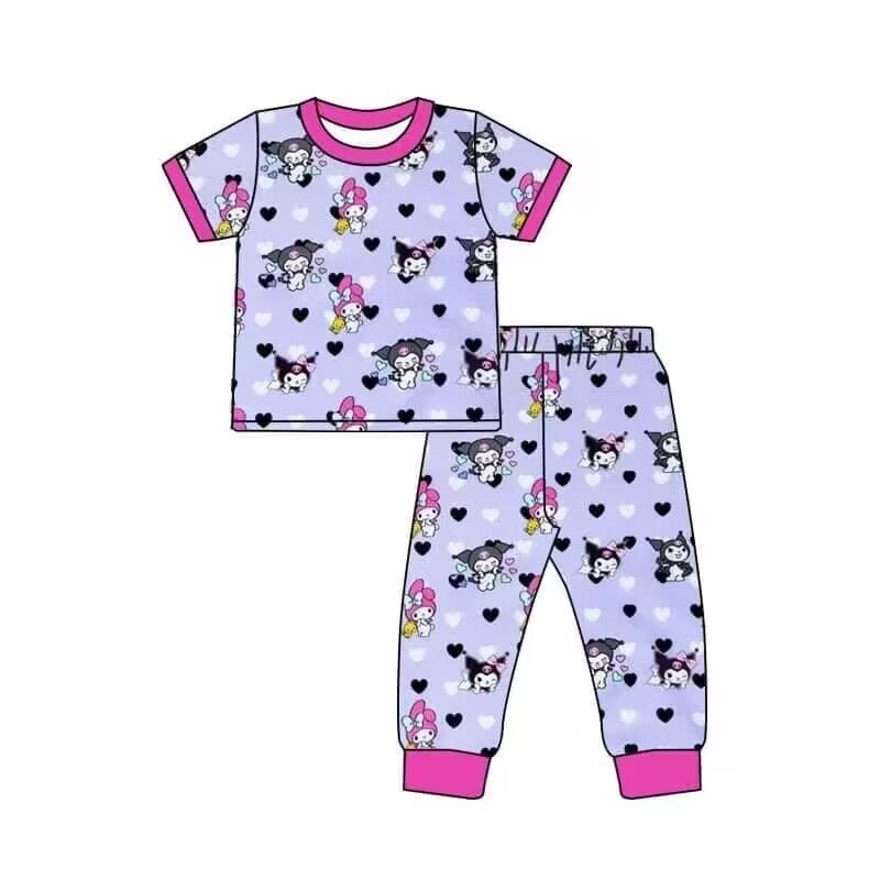 CUSTOM heart cartoon  MOQ3  kids boy  outfit 202405（