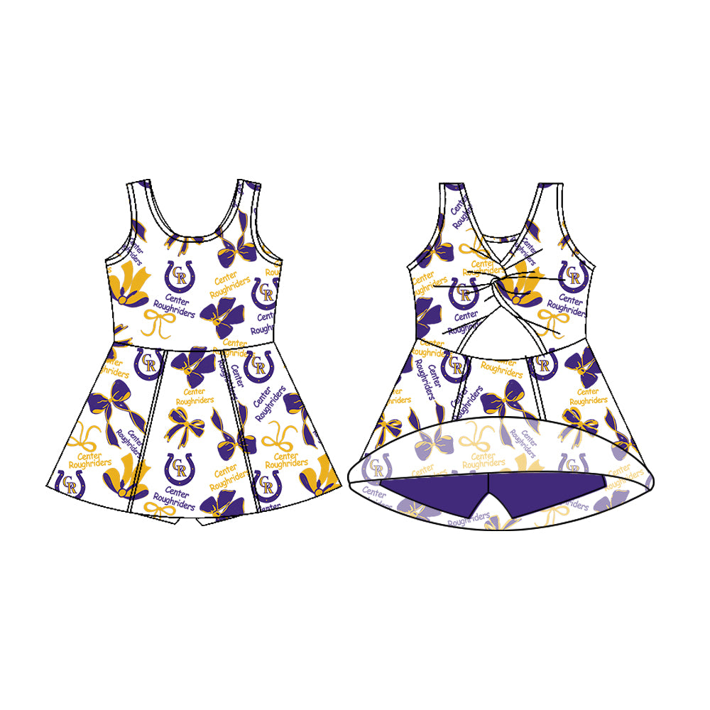MOQ5 Custom Roughriders Yoga girl dress 2025