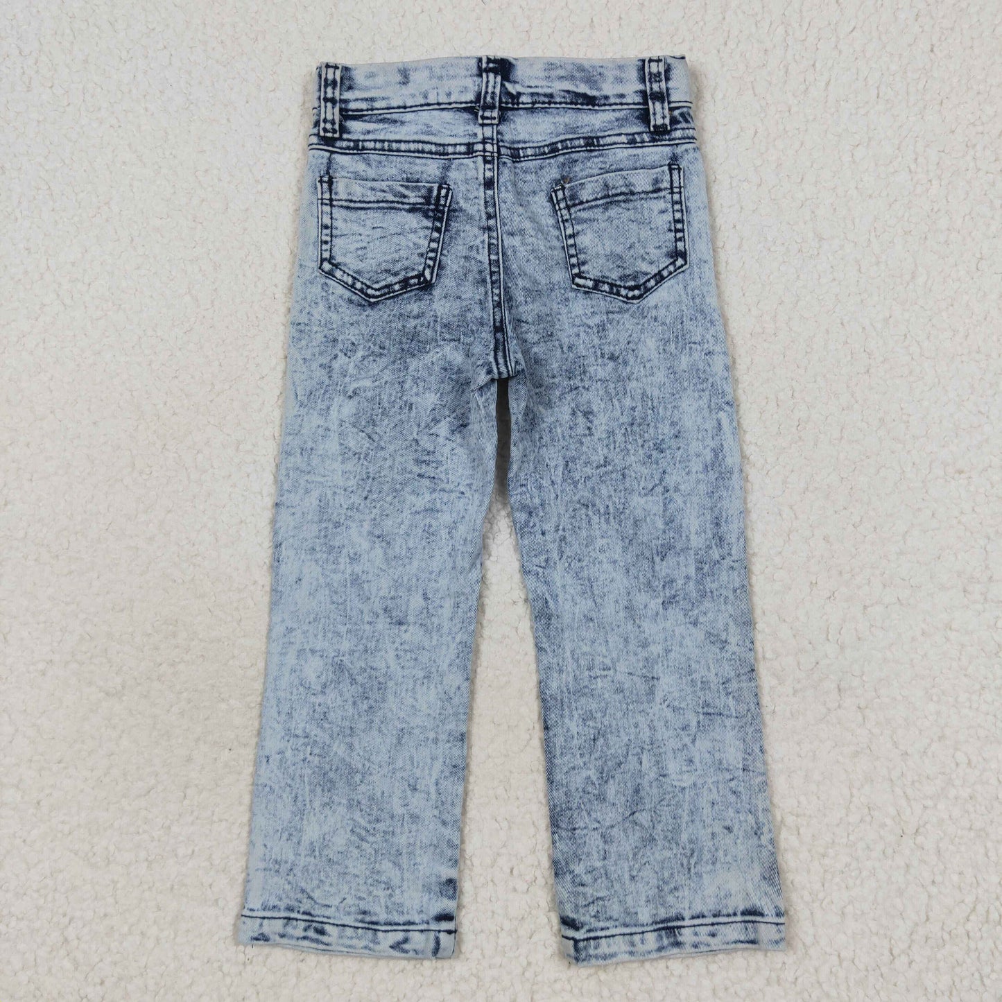 P0244 western blue ripped jeans kids denim jeans bell pants 20230807 RTS