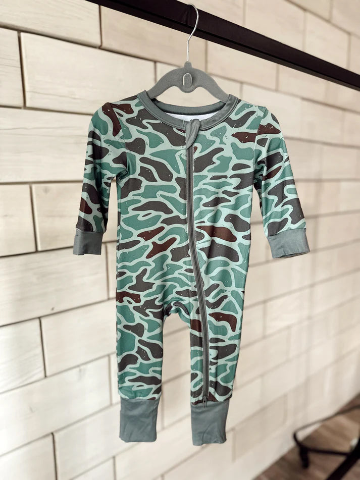 camo sibling LR145 boy romper 202407 preorder