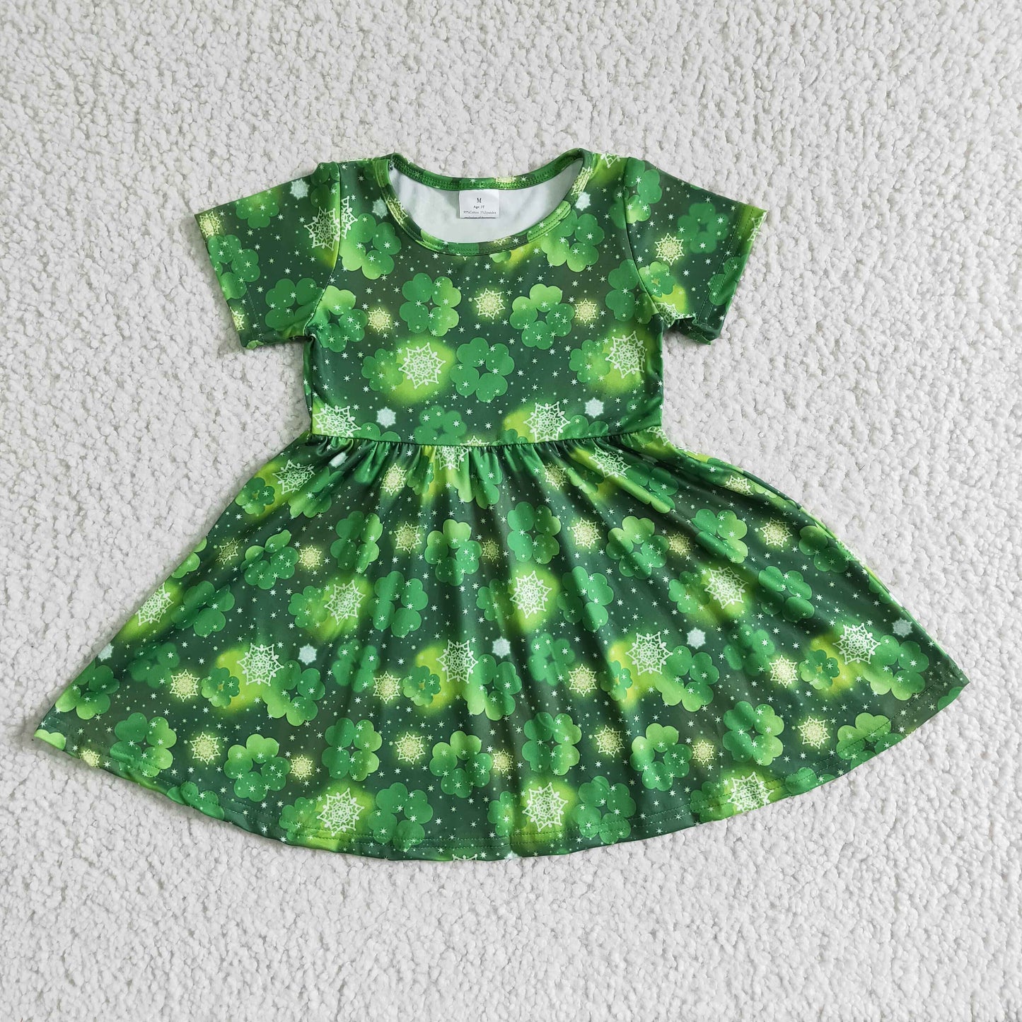 promotion lucky st.patrick girl green dress RTS