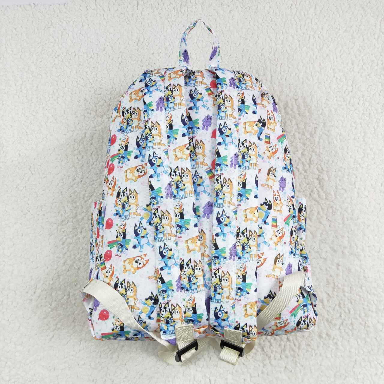 BA0054 cartoon blue dog backpack bag 20230503  10*13.9*4 inches