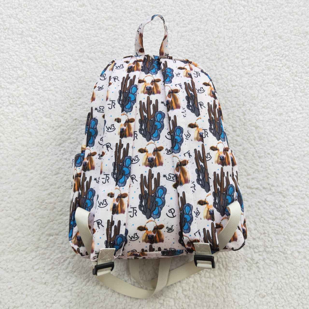 BA0067 western canvas cow backpack bag 20230810 RTS 10*13.9*4 inches