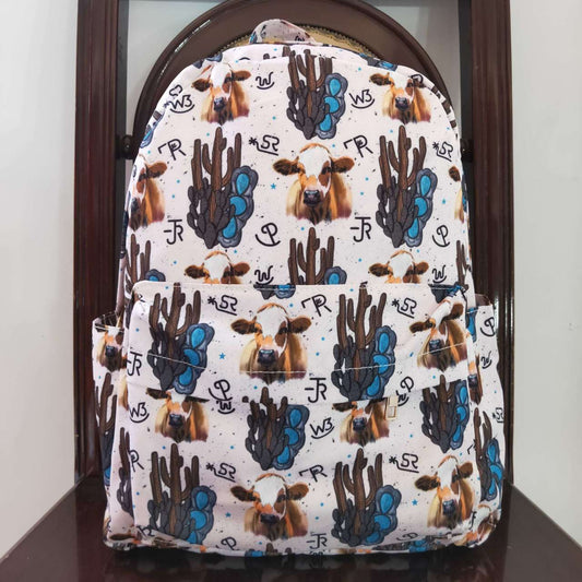 BA0067 western canvas cow backpack bag 20230810 RTS 10*13.9*4 inches