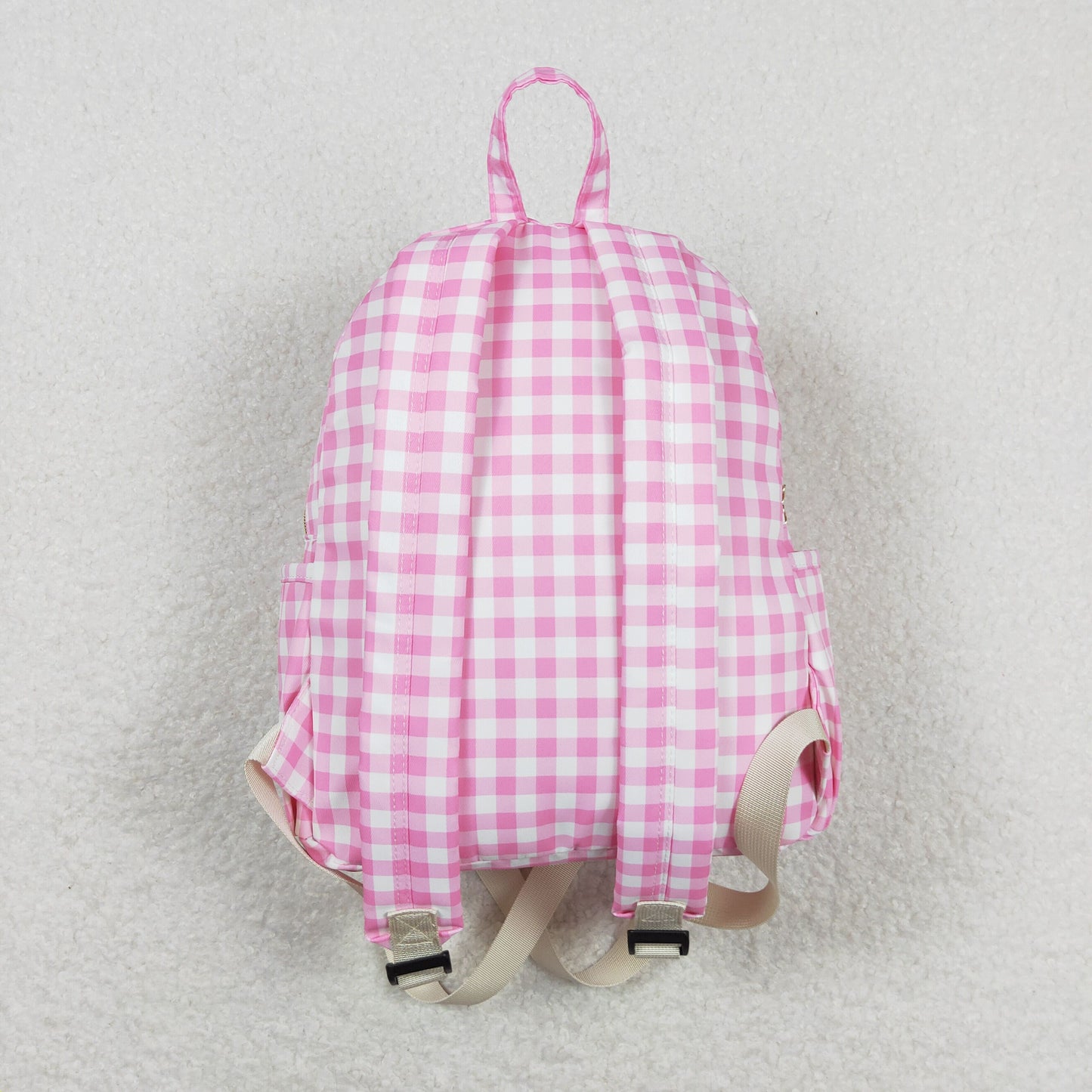 BA0086 western pink plaid backpack bag 202405 RTS 10*13.9*4 inches