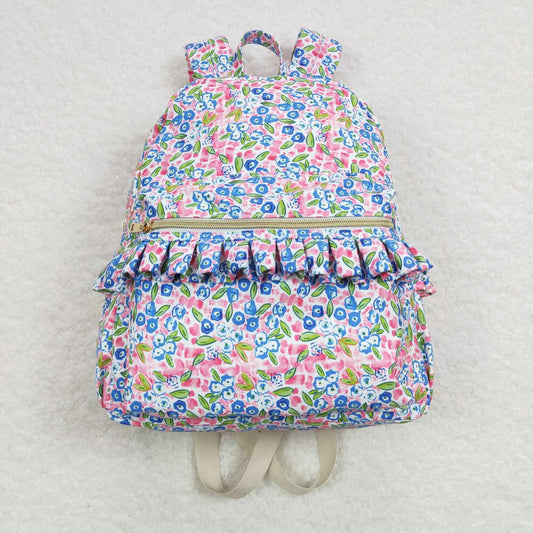 BA0098 western pink flower backpack bag 202407 RTS 13*5*17 inches