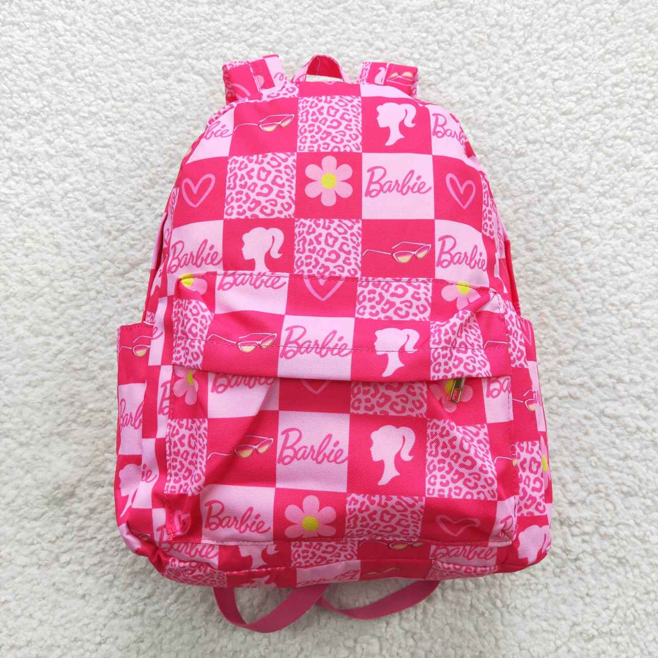 BA0113 western barbie hot pink girl cartoon backpack bag  10*13.9*4 inches 20230804 RTS