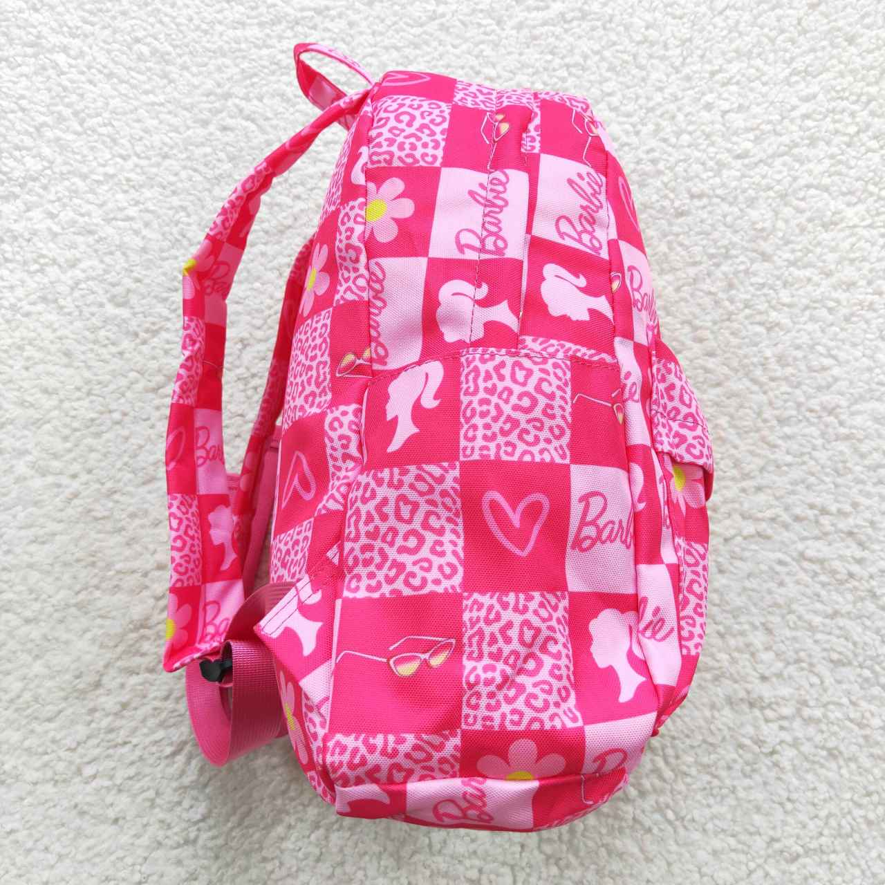 BA0113 western barbie hot pink girl cartoon backpack bag  10*13.9*4 inches 20230804 RTS