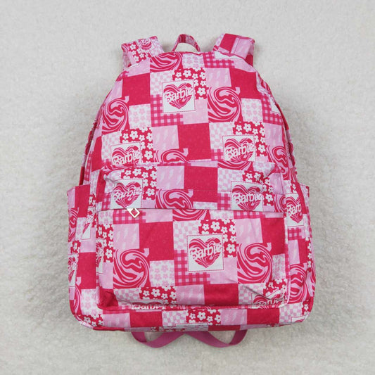 BA0114 western barbie hot pink girl cartoon backpack bag 20231024 10*13.9*4 inches