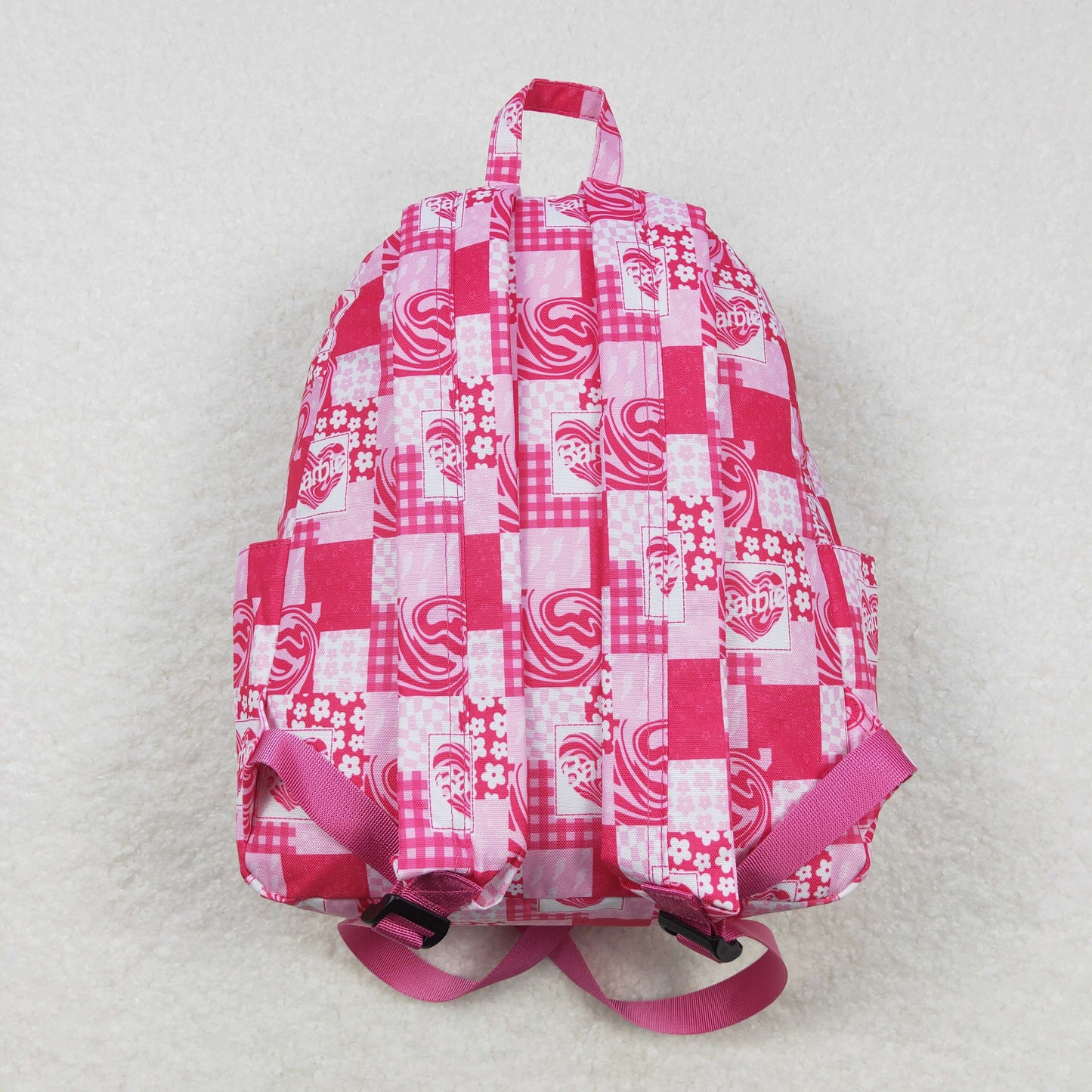 BA0114 western barbie hot pink girl cartoon backpack bag 20231024 10*13.9*4 inches