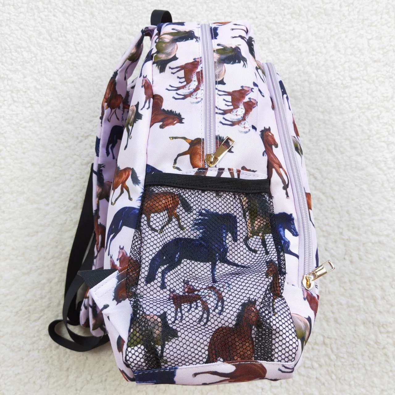 BA0124 RTS 10*13.9*4 inches western horse backpack cartoon bag 202406