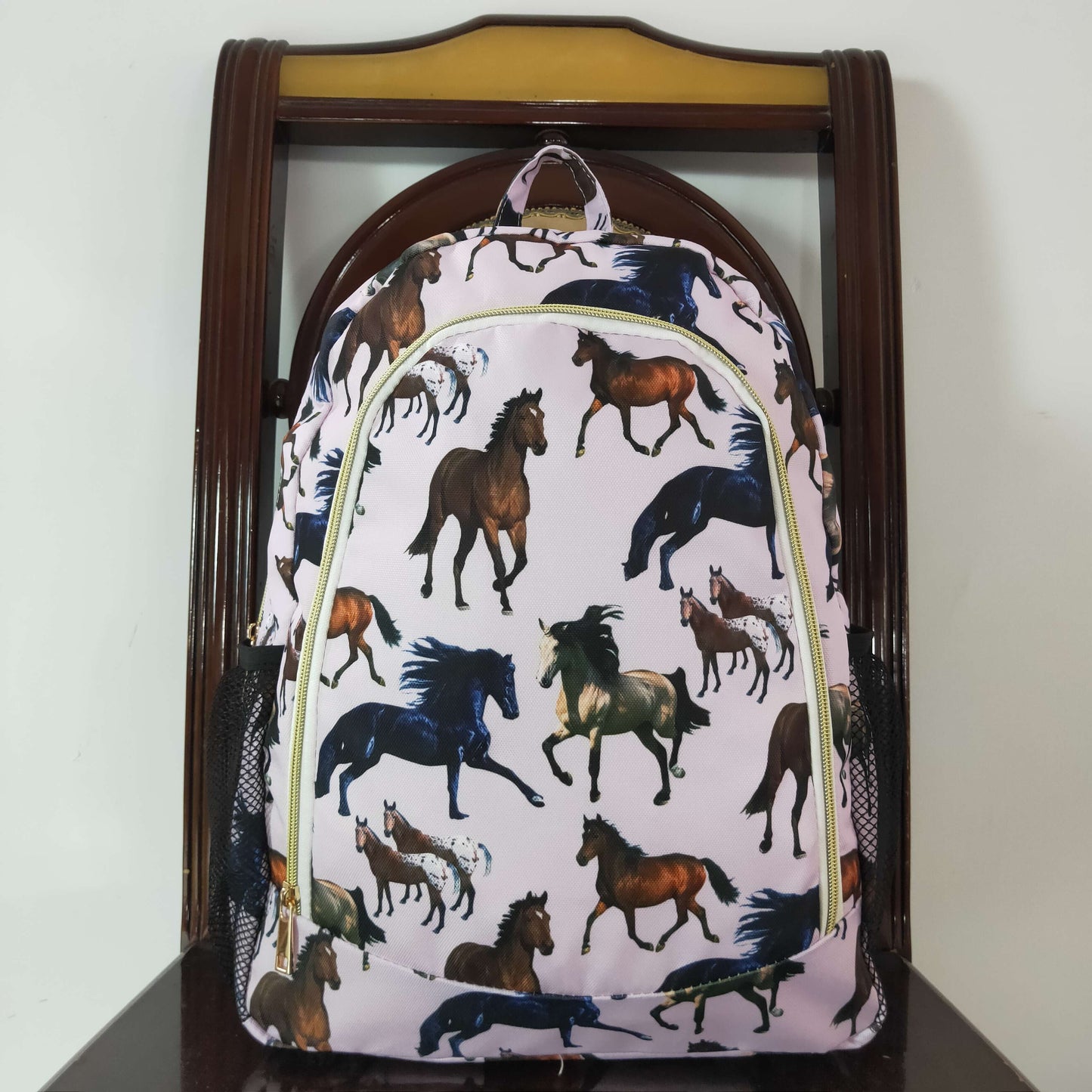 BA0124 RTS 10*13.9*4 inches western horse backpack cartoon bag 202406