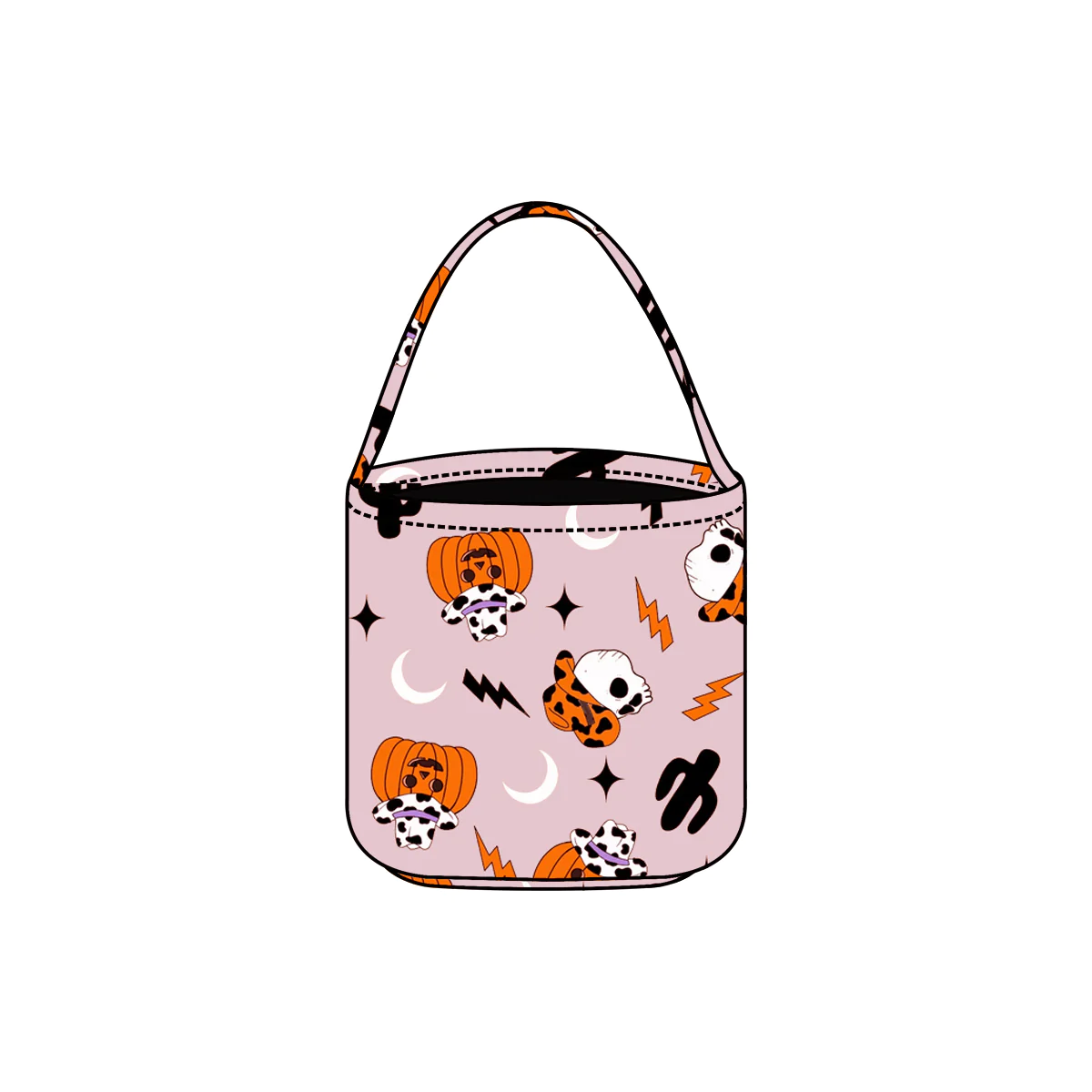 BA0128 Halloween boo pumpkin  Bag basket 20230808 preorder