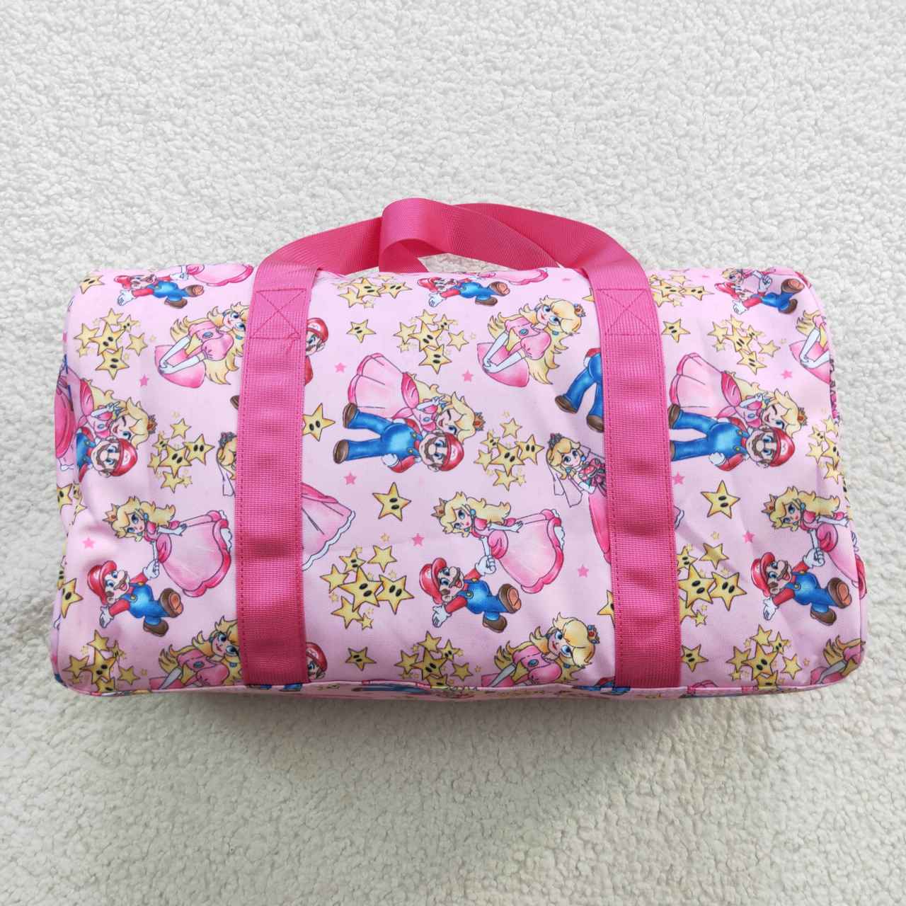 BA0130  canvas mario princess duffle bags 18.5*11.2*7.9 inches hold-all bag  RTS 20230810 RTS