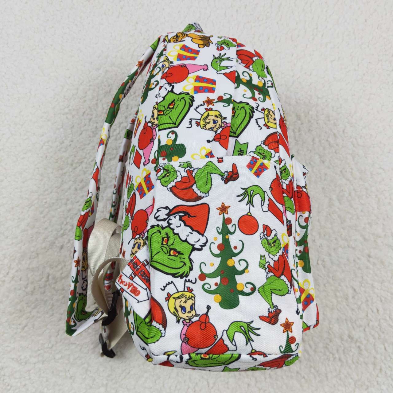 BA0138 RTS 10*13.9*4 inches western cartoon grinch backpack bag 20230925