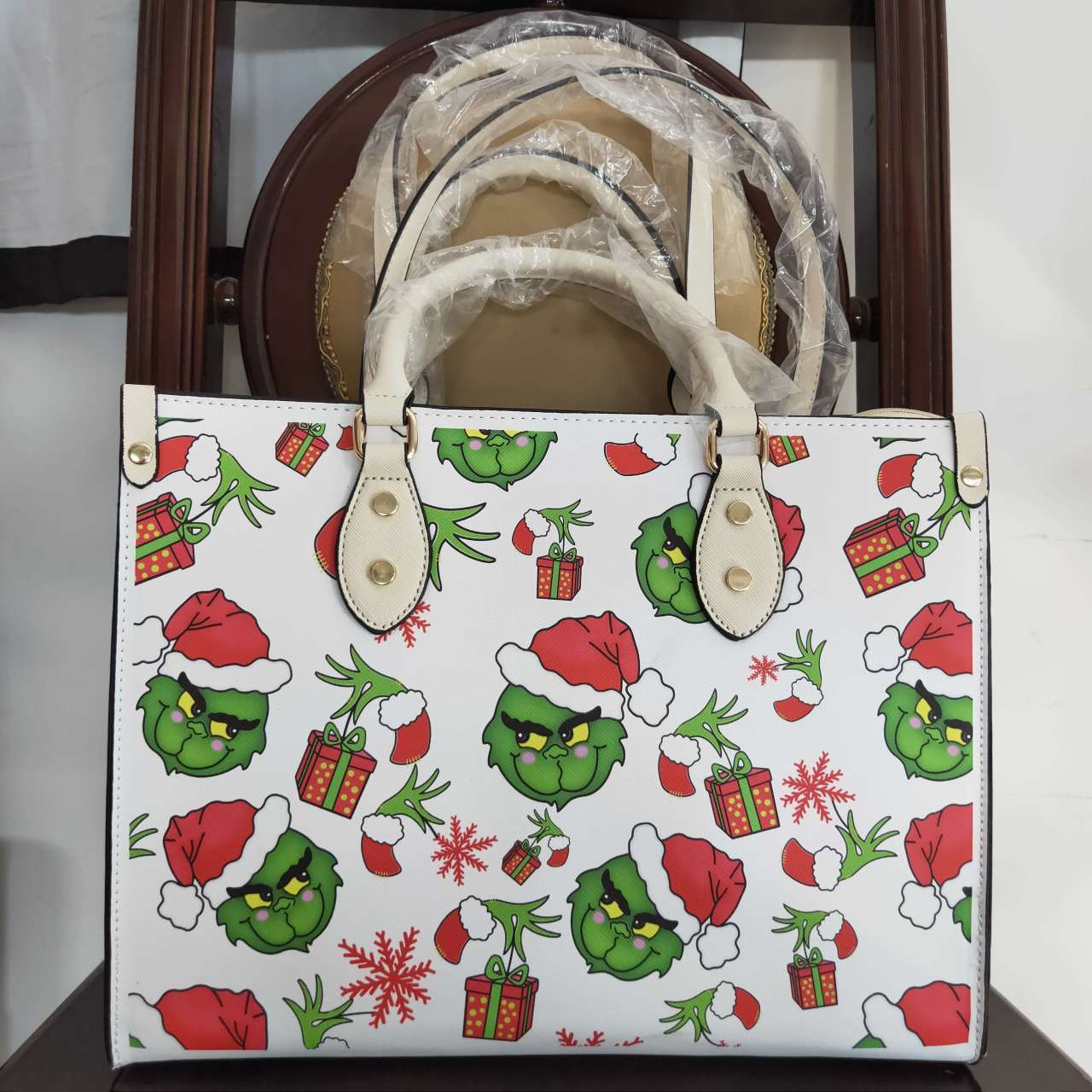 BA0144 handbag Christmas grinch 13.5*6*10inches bag RTS