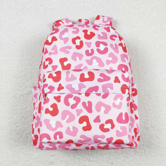 BA0150 10*13.9*4 inches western hot pink leopard backpack bag 202405 RTS