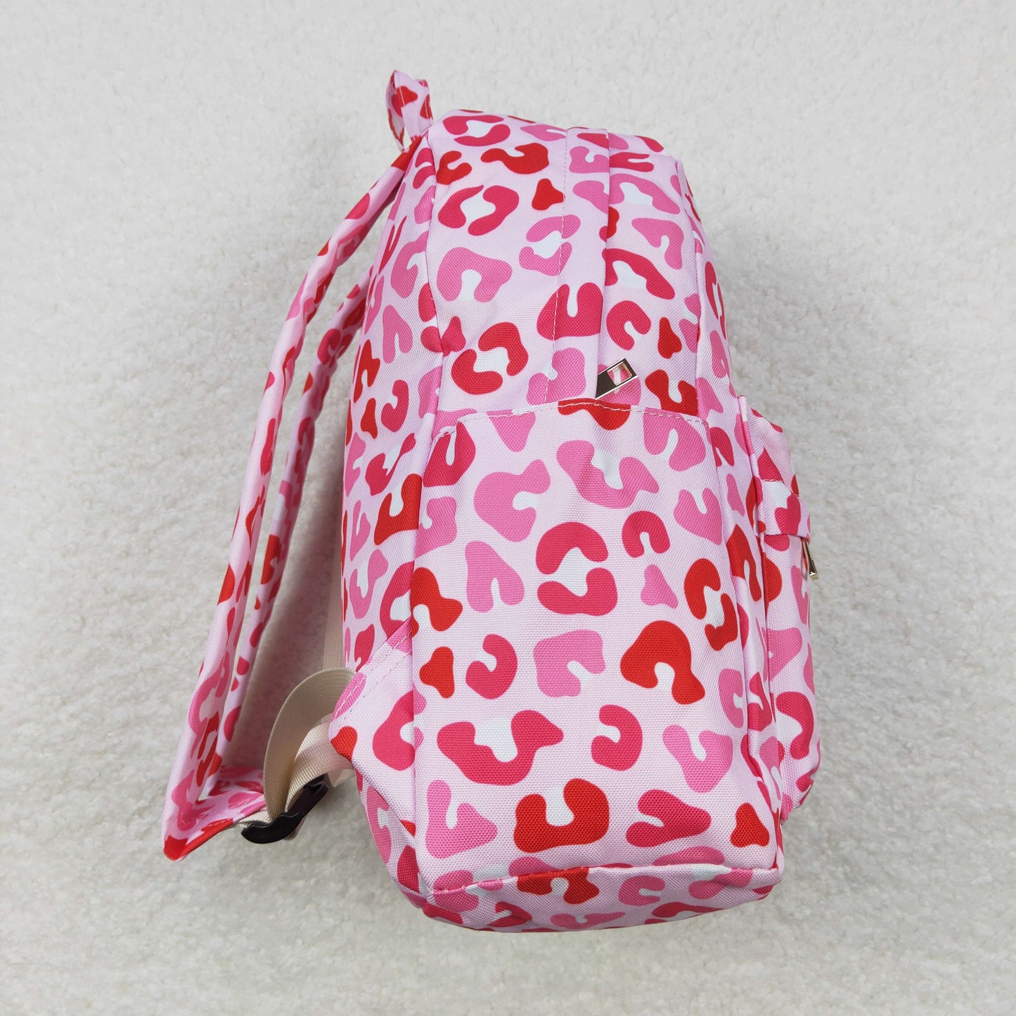 BA0150 10*13.9*4 inches western hot pink leopard backpack bag 202405 RTS