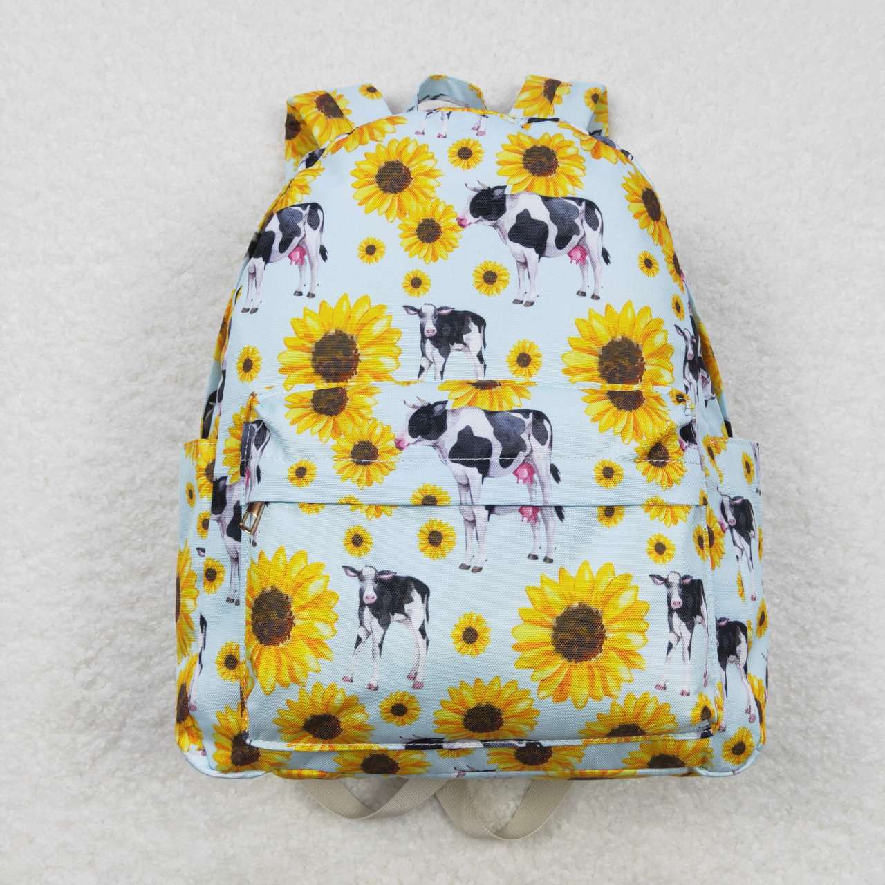 BA0151 10*13.9*4 inches western yellow flowers backpack bag 20231024 RTS