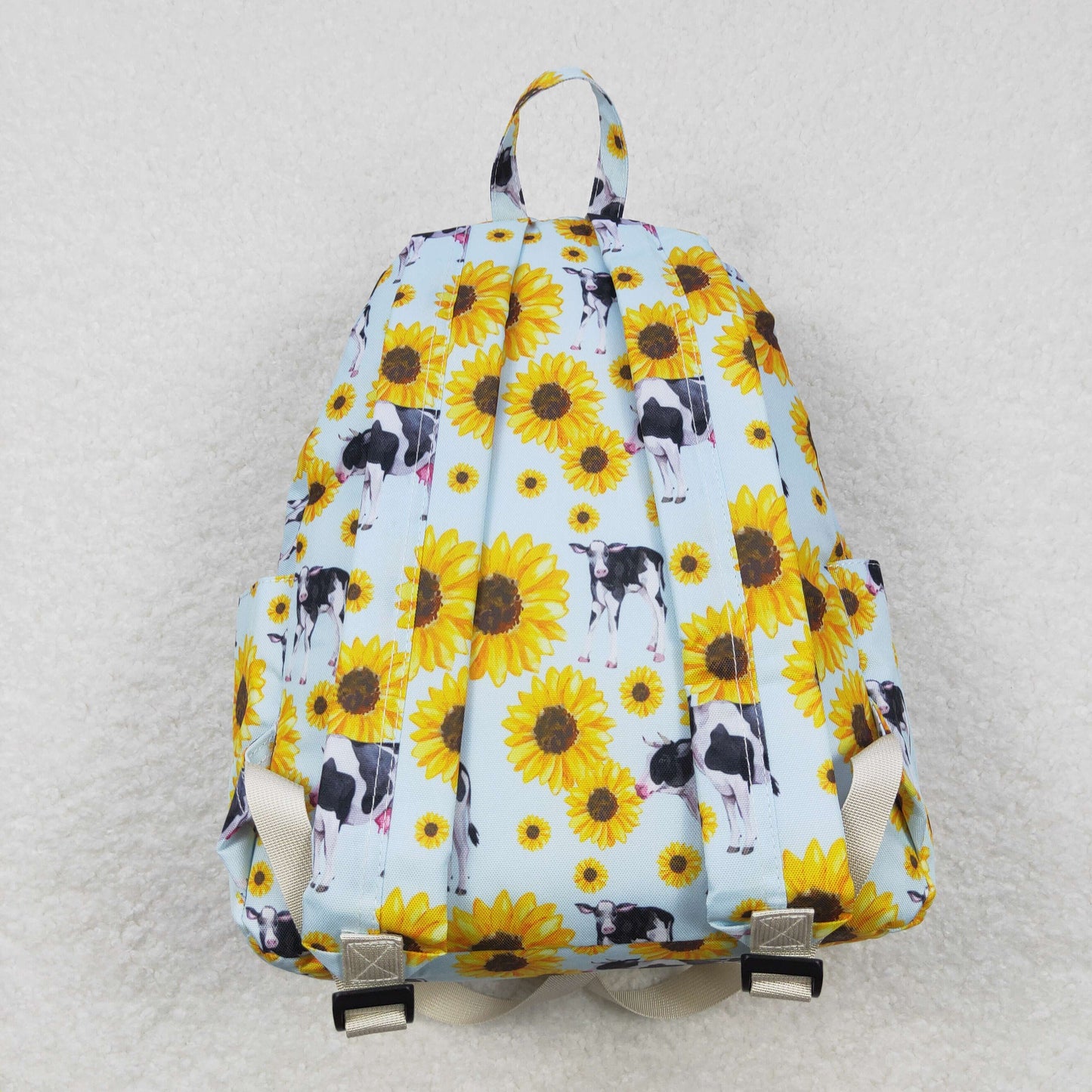 BA0151 10*13.9*4 inches western yellow flowers backpack bag 20231024 RTS