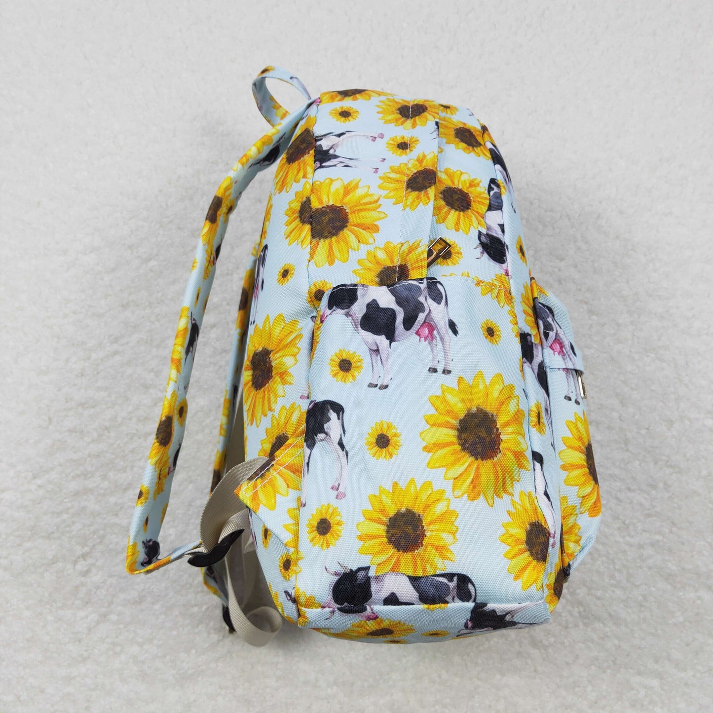 BA0151 10*13.9*4 inches western yellow flowers backpack bag 20231024 RTS