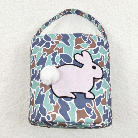 BA0157 camo Easter rabbit canvas bag RTS