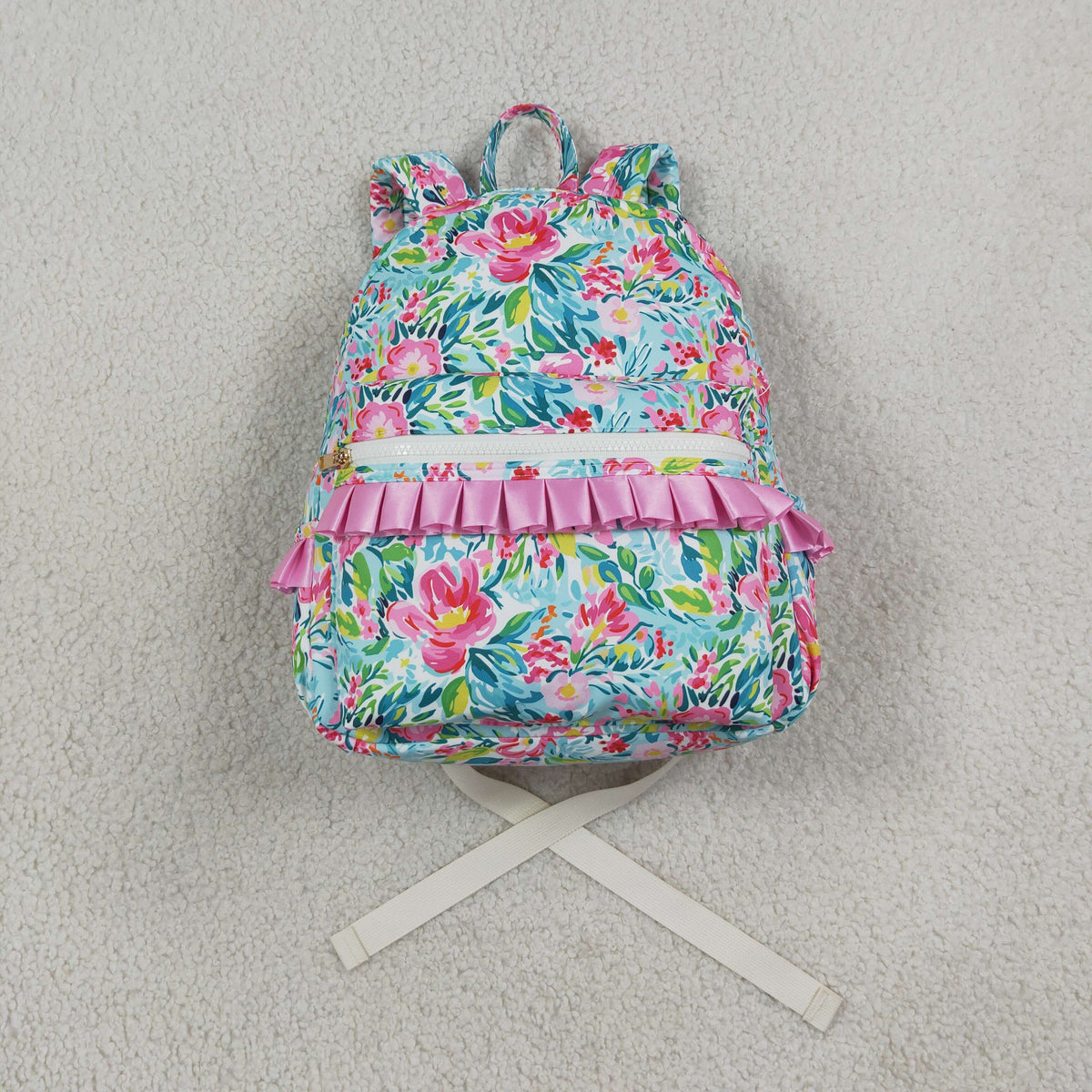 NO MOQ RTS BA0176 spring flower bag 10*13.9*4 inches Girls School Backpack 202609