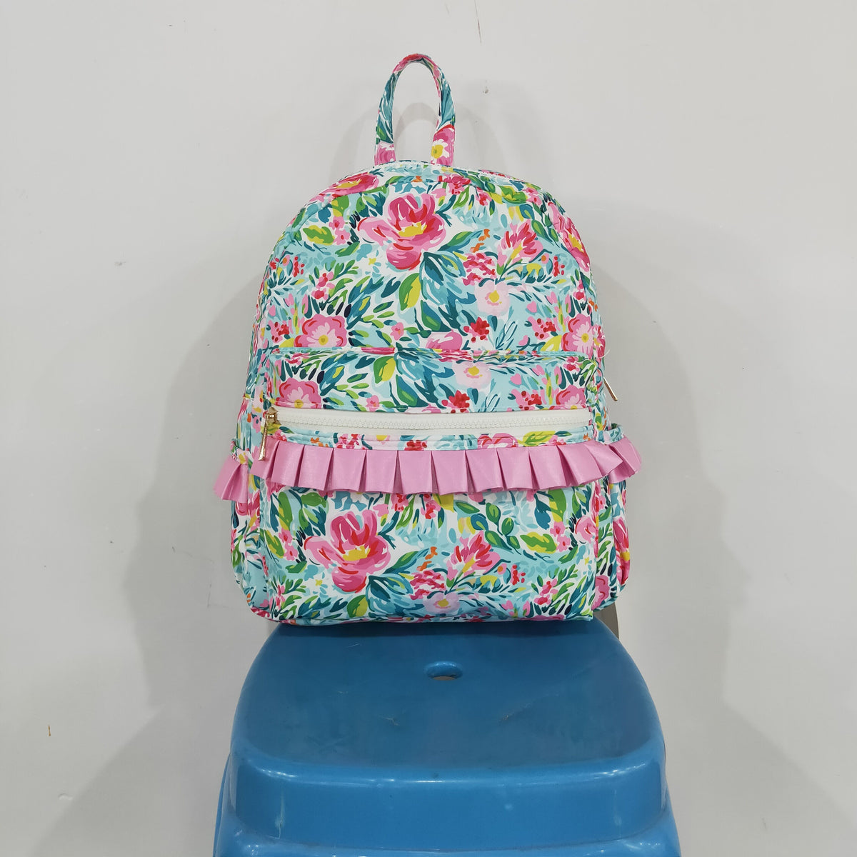 NO MOQ RTS BA0176 spring flower bag 10*13.9*4 inches Girls School Backpack 202609
