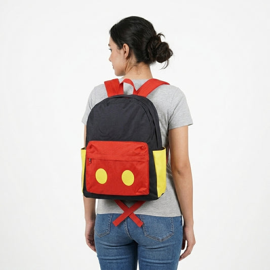 NO MOQ RTS BA0184(3) Kids Backpack Cartoon Mouse Ear Color Block Print Toddler School Bag 202610