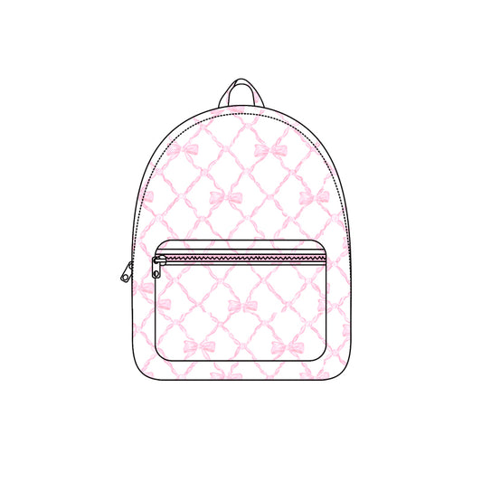 BA0225 bow pink backpack bag preorder 10*13.9*4 inches 202406
