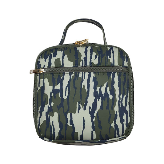 NO MOQ RTS BA0228 Kids Bag Green Tree Camo Allover Print Portable Insulated Lunch Bag 202610